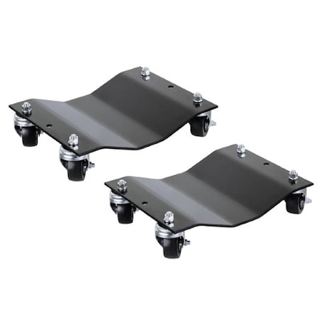 Fleming Supply Wheel Dolly- Set of 2, Steel Tire Skates with 3-Inch Ball Bearing Casters 256497TBP